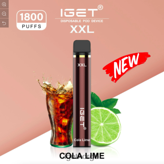 IGET Vape Sale xxl - 1800 drag F0B4P8450 cola lime