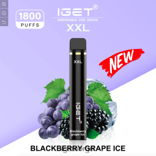 IGET Bar Vape Online xxl - 1800 drag F0B4P8597 bjørnebær drue is