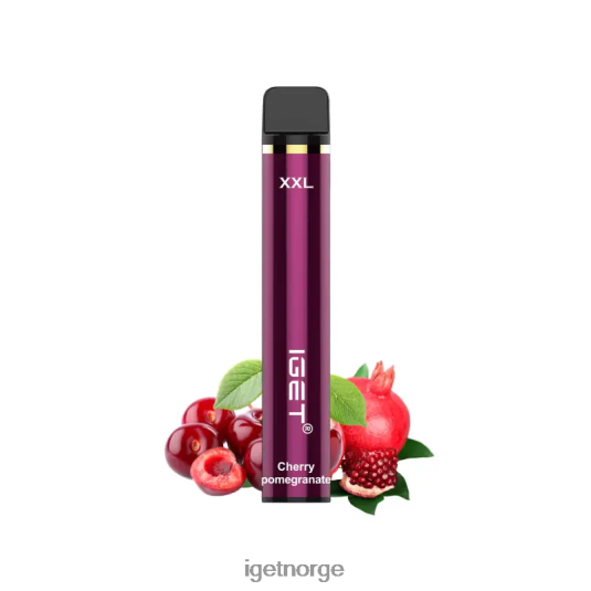 IGET Vape xxl 1800 puffs F0B4P8358 kirsebær granateple