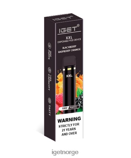 IGET Vape xxl F0B4P844 bjørnebær bringebær appelsin