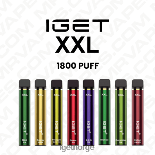 IGET Wholesale xxl engangs vape engros (1800 puffs) F0B4P8621