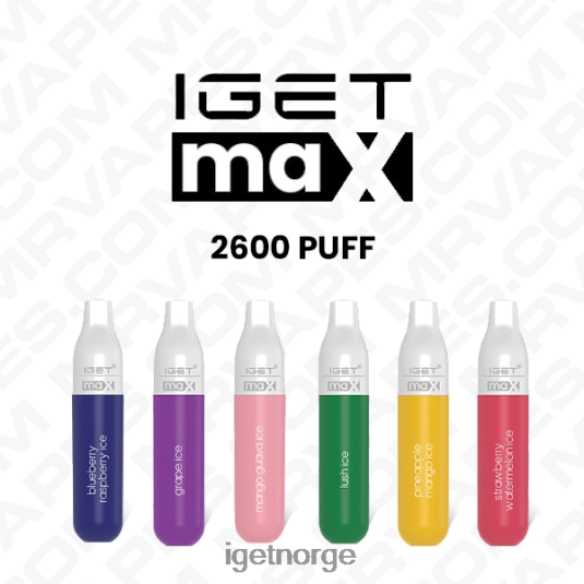 IGET Wholesale max disponibel vape engros (2300 drag) F0B4P8622