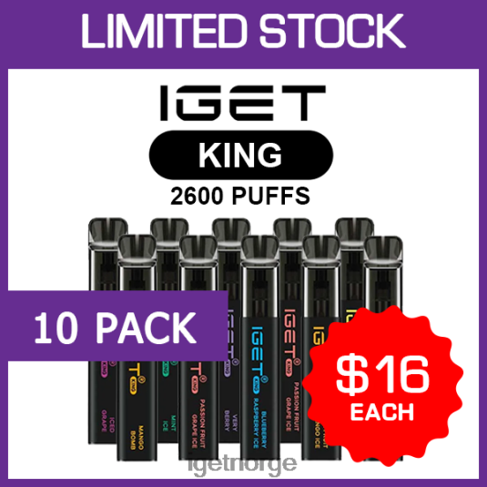 IGET Discount king - 2600 drag - 10 stk F0B4P8504