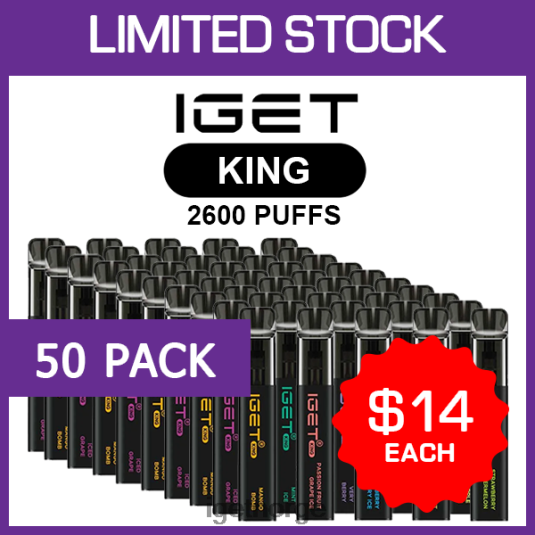 IGET Wholesale king - 2600 drag - 50 stk F0B4P8502