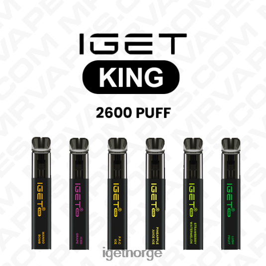 IGET Wholesale king engangs vape engros (2600 puffs) F0B4P8634
