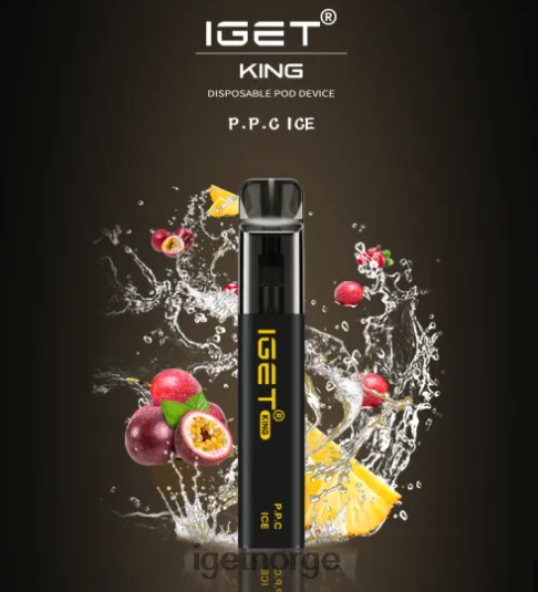 Discount IGET Vapes king p.p.c. - 2600 drag F0B4P8665 pasjonsfrukt ananas tranebæris