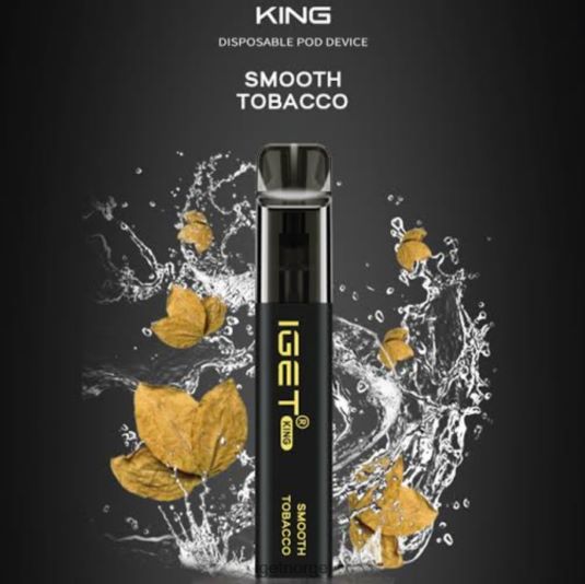 IGET Vape konge - 2600 drag F0B4P8550 glatt tobakk