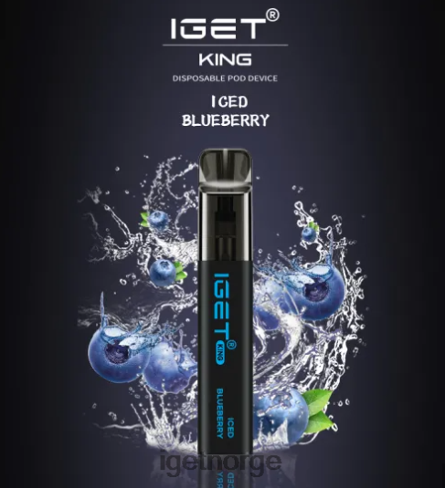 IGET Bar Vape Online konge - 2600 drag F0B4P8555 iset blåbær