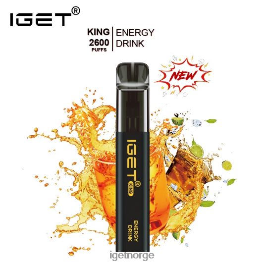 IGET Vape Sale konge - 2600 drag F0B4P8567 energidrikk is