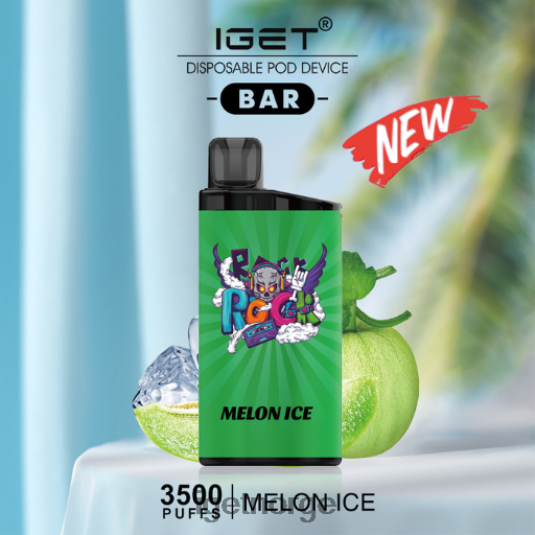 IGET Vape Sale bar - 3500 drag F0B4P8448 melon is