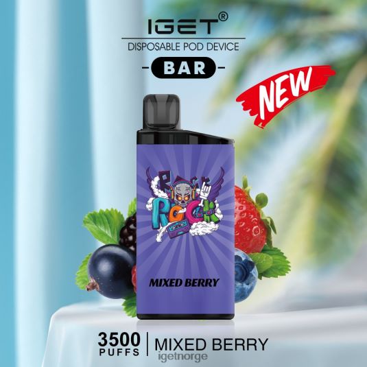 IGET Vape Sale bar - 3500 drag F0B4P8487 blandet bær