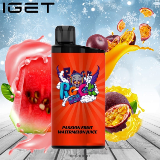 IGET Vape Sale bar - 3500 drag F0B4P8652 pasjonsfrukt vannmelon juice