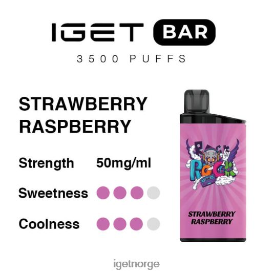 IGET Bar Sale bar 3500 puff F0B4P8273 jordbær bringebær