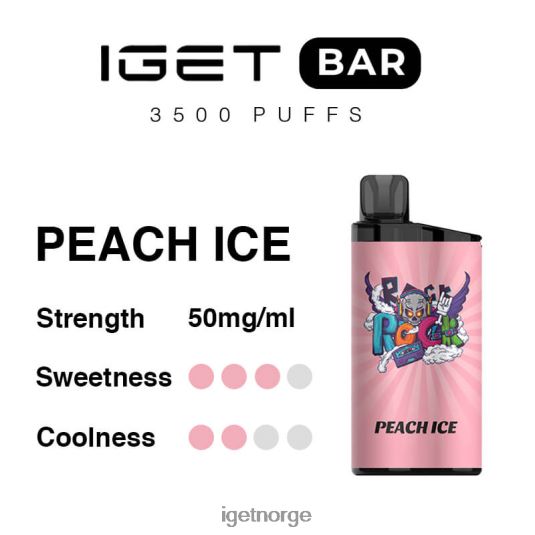 IGET Vape bar 3500 puff F0B4P8279 fersken is