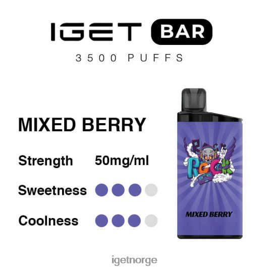 IGET Bar Sale bar 3500 puff F0B4P8283 blandet bær