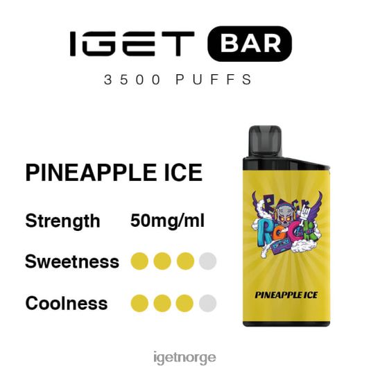 IGET Wholesale bar 3500 puff F0B4P8284 ananas is