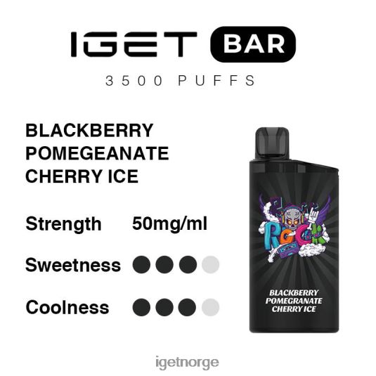 IGET Sale bar 3500 puff F0B4P8285 bjørnebær granateple kirsebæris