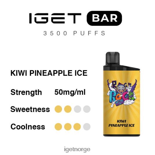 Discount IGET Vapes bar 3500 puff F0B4P8287 kiwi ananas is