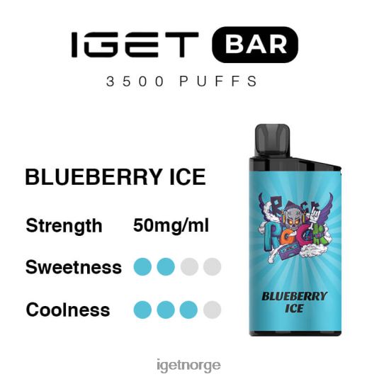 IGET Bar Store bar 3500 puff F0B4P8288 blåbæris