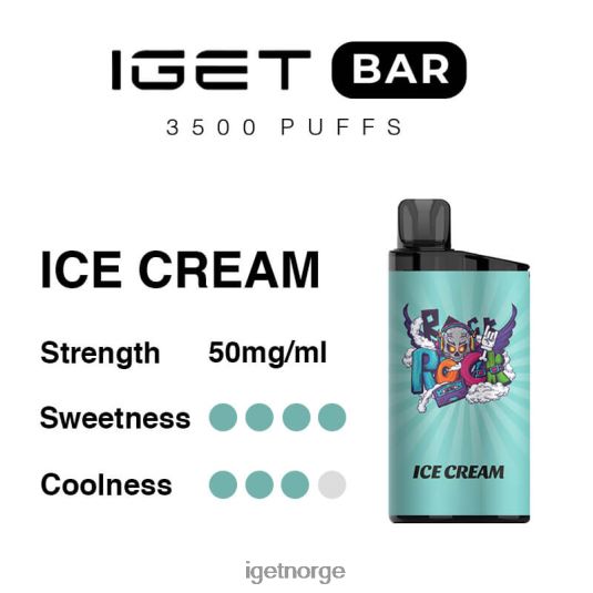 IGET Wholesale bar 3500 puff F0B4P8294 iskrem