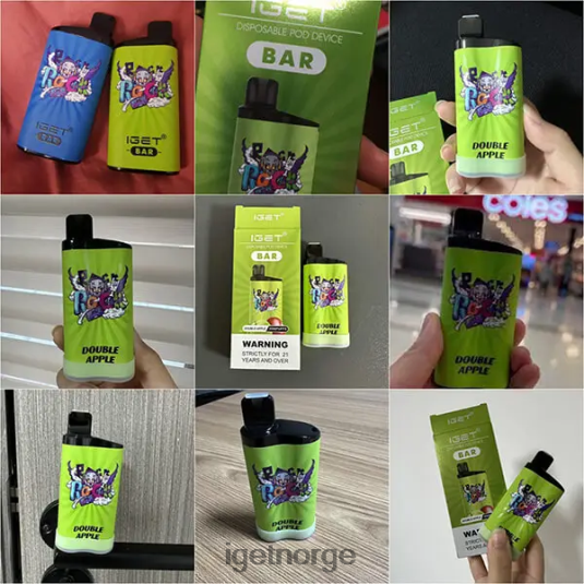 IGET Bar Store bar 3500 puff F0B4P8298 dobbelt eple