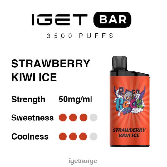IGET Bar Sale bar 3500 puff F0B4P8303 jordbær kiwi is