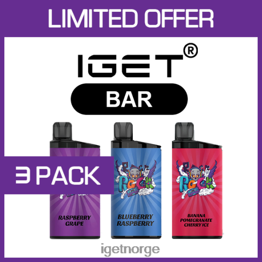 IGET Discount bar - 3500 puffs - 3 stk F0B4P8464