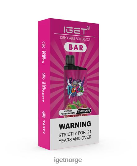 IGET Vape Online bar F0B4P8155 kirsebær granateple