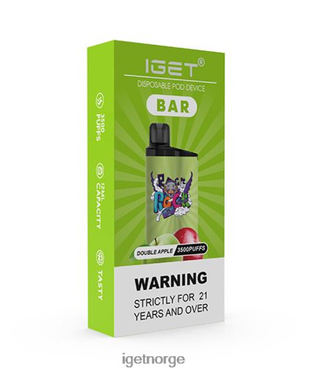 IGET Vape Sale bar F0B4P8157 dobbelt eple