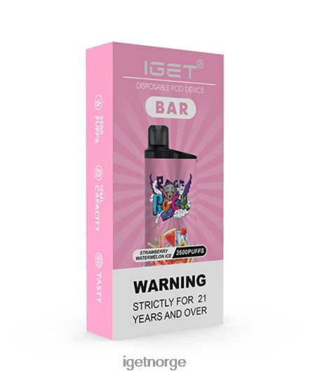 IGET Bar Vape Online bar F0B4P8176 jordbær vannmelon is