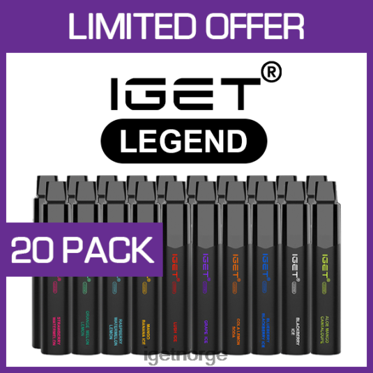 IGET Vape Sale legend - 4000 drag - 20 stk F0B4P8532