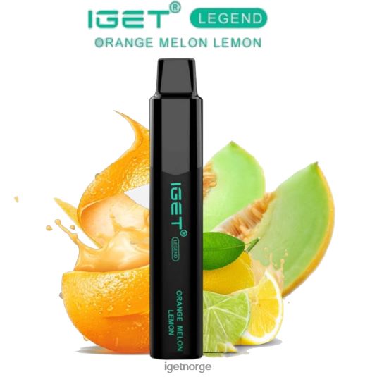 IGET Vape Online legend - 4000 drag F0B4P8602 appelsin melon sitron