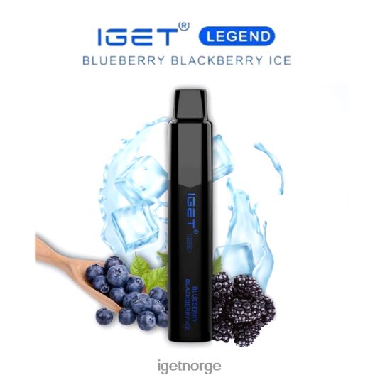 IGET Vape legend - 4000 drag F0B4P8644 blåbær bjørnebæris