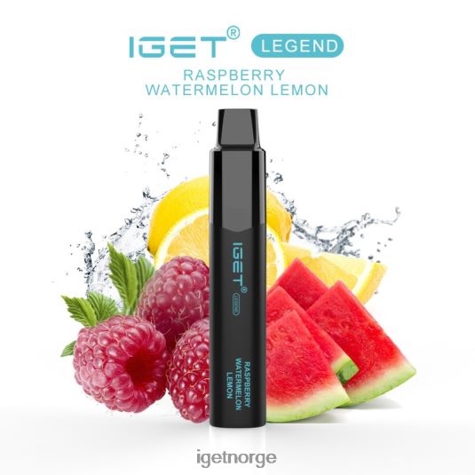 IGET Vape Sale legend - 4000 drag F0B4P8654 bringebær vannmelon sitron