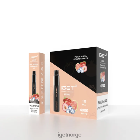IGET Sale legend 4000 puff F0B4P8320 fersken guava jordbæris