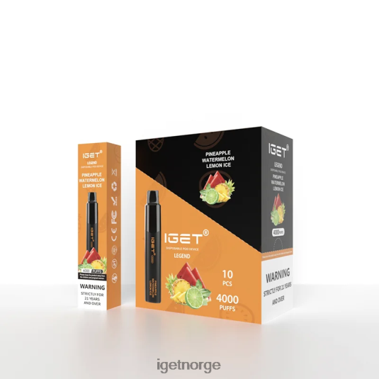 IGET Bar Store legend 4000 puff F0B4P8333 ananas vannmelon sitronis