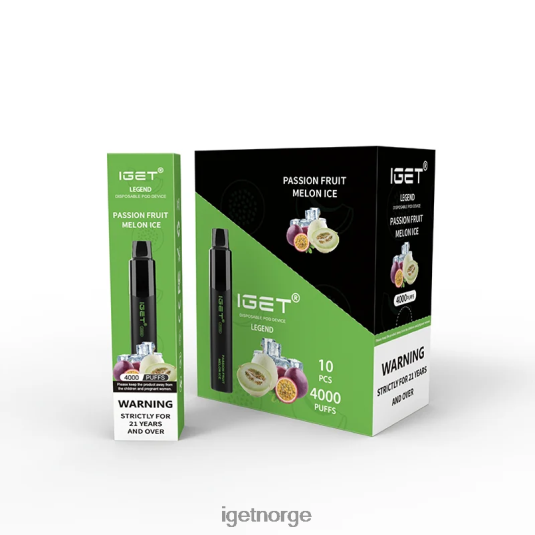 IGET Vape legend 4000 puff F0B4P8334 pasjonsfrukt melon is