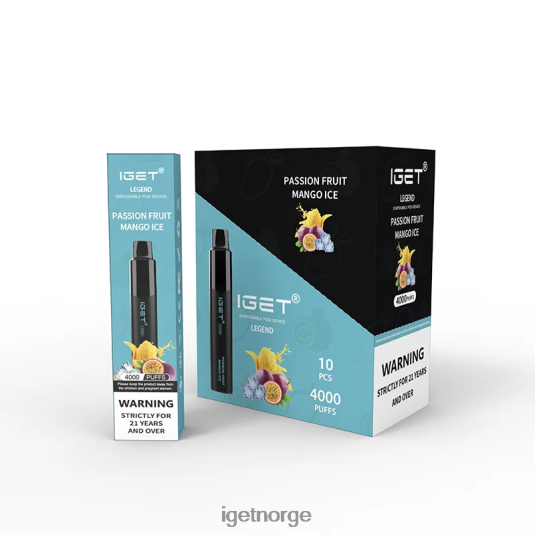 Discount IGET Vapes legend 4000 puff F0B4P8342 pasjonsfrukt mango is