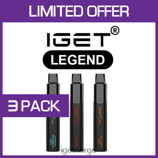 IGET Vape legend - 4000 puffs - 3 stk F0B4P8516