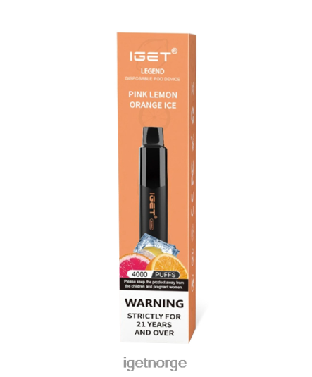 IGET Vape legende F0B4P8192 rosa sitronappelsinis
