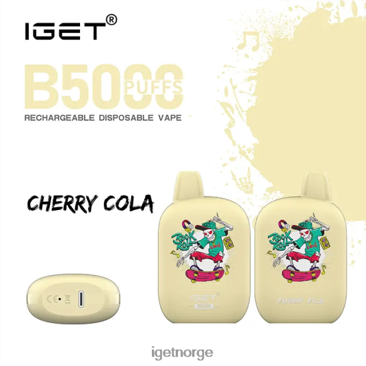 IGET Vape Sale b5000 F0B4P8316 kirsebær cola