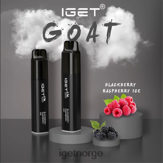 Discount IGET Vapes geit - 5000 drag F0B4P8637 bjørnebær bringebær is