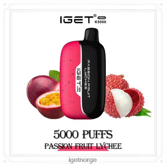 IGET Vape Online moon 5000 drag F0B4P8220 pasjonsfrukt litchi