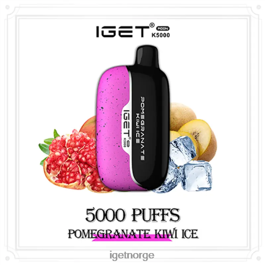 Discount IGET Vapes moon 5000 drag F0B4P8227 granateple kiwi is