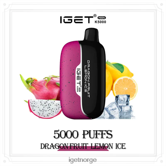 IGET Vape Online moon 5000 drag F0B4P8230 dragefrukt sitronis