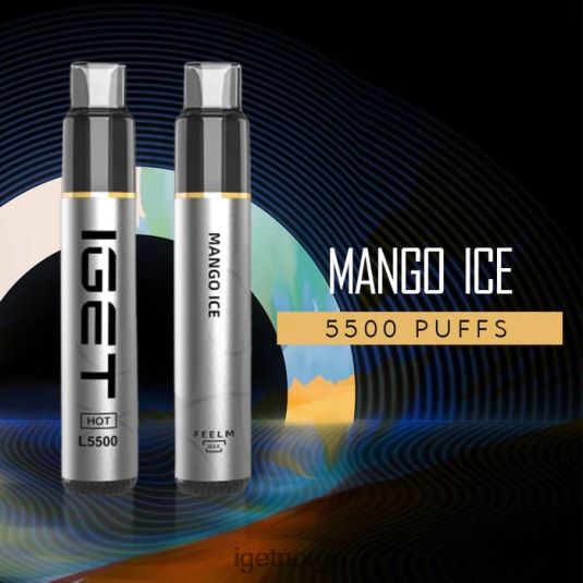 Discount IGET Vapes hot - 5500 drag F0B4P8446 mango is