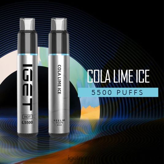 IGET Bar Vape Online hot - 5500 drag F0B4P8521 cola lime is