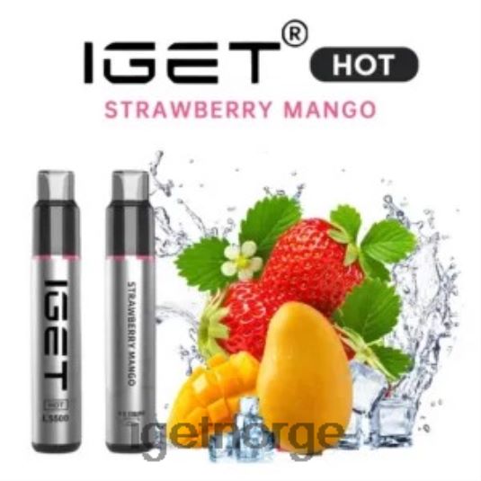 Discount IGET Vapes hot - 5500 drag F0B4P8556 jordbær mango