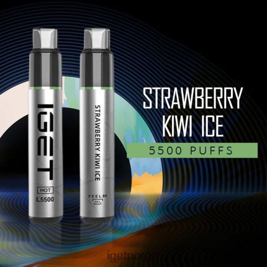 IGET Vape hot - 5500 drag F0B4P8583 jordbær kiwi is