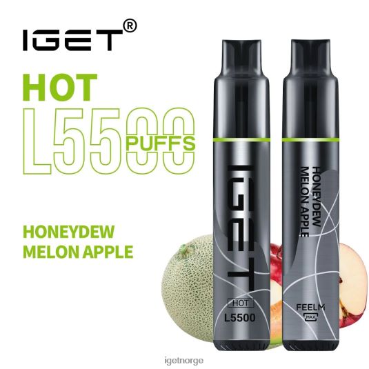 IGET Bar Vape Online hot - 5500 drag F0B4P8593 honningmelon eple